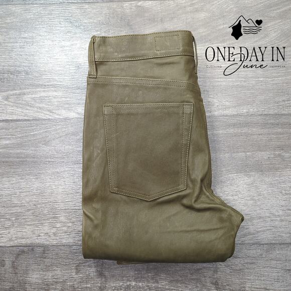 Adriano Goldschmied The Farrah Skinny Faux Leather High Rise Jeans Size 27 (4) - Picture 5 of 5